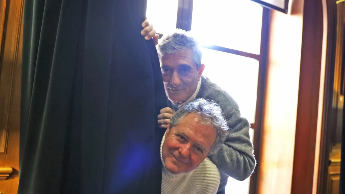 Juan Luis Cano y Guillermo Fesser, integrantes del dúo 'Gomaespuma'.
