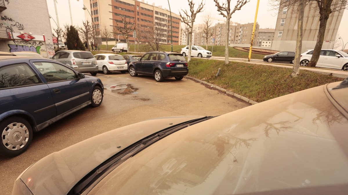 Imagen de archivo de un episodio de polvo africano en León.