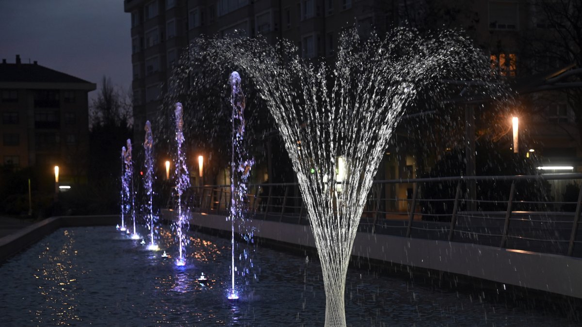 Nueva fuente en el parque Félix Rodríguez de la Fuente de Burgos.