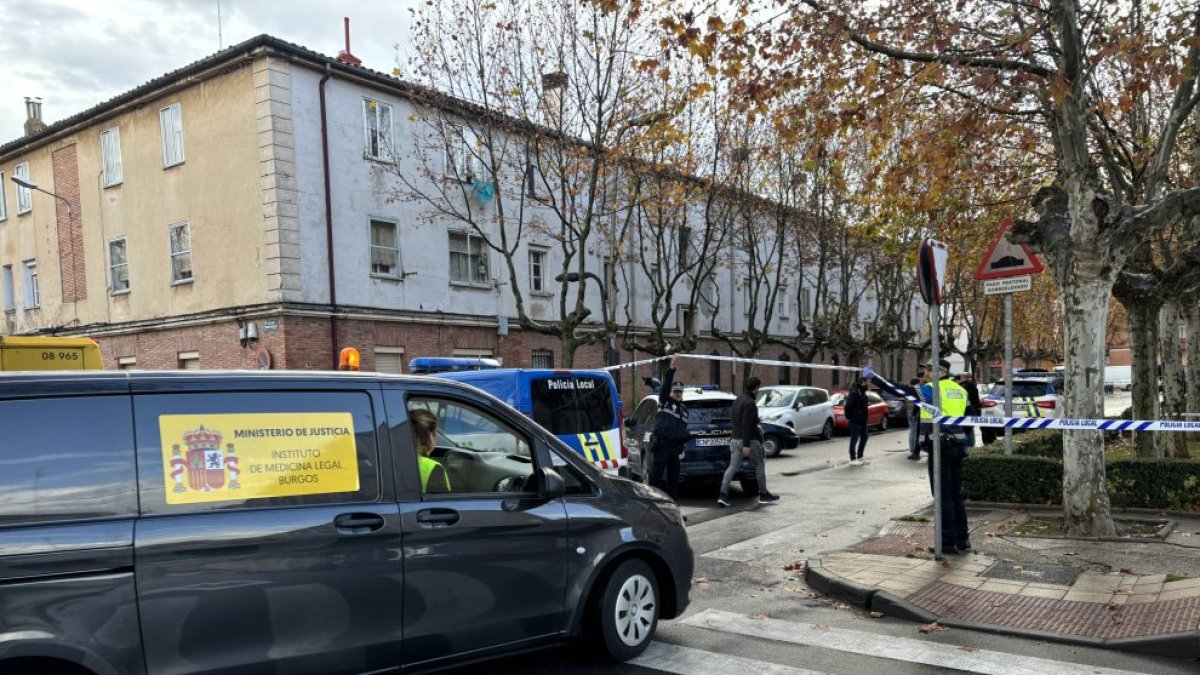 Intervención policial tras el asesinato de un hombre en Aranda de Duero