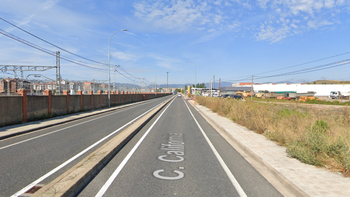 Imagen de la calle California en Miranda de Ebro (Burgos)