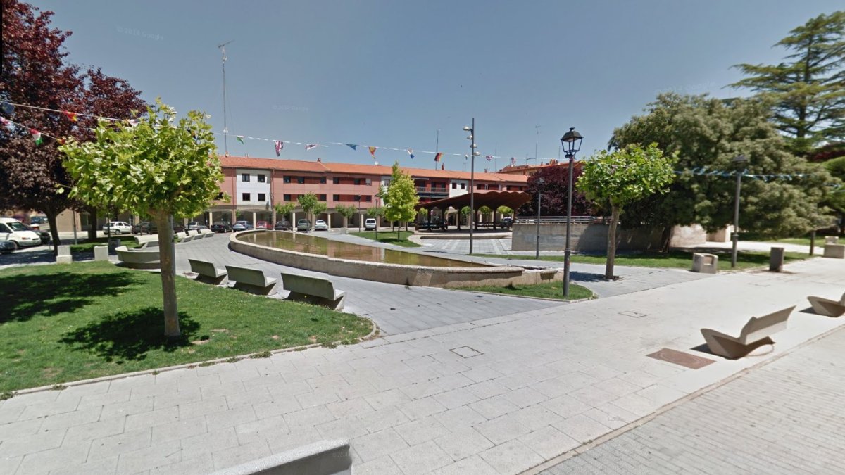 Plaza de San Juanillo en Palencia, en el barrio donde tuvo lugar el robo.