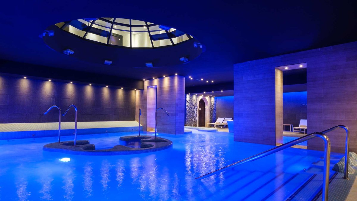 Imagen de archivo del balneario del hotel Castilla Termal en Burgo de Osma (Soria).