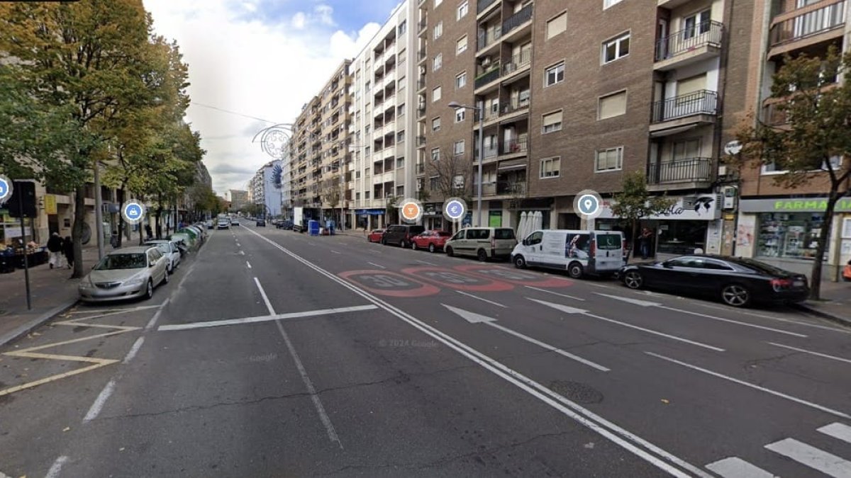 Paseo de la Estación de Salamanca, zona en la que se produjo el atropello
