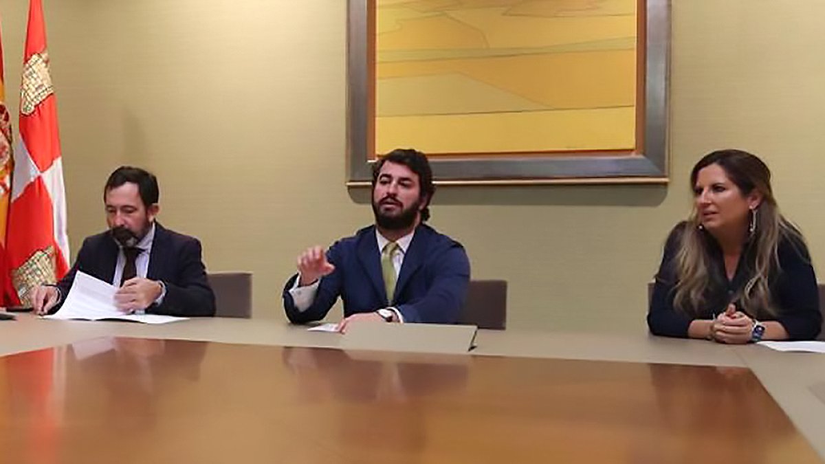 Javier Teira, Juan García Gallardo y Ana Rosa Hernando