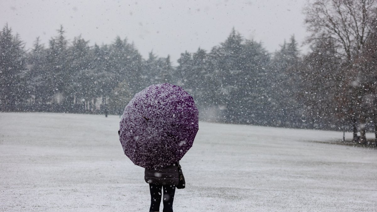 Nieve en Castilla y León en una imagen de archivo 