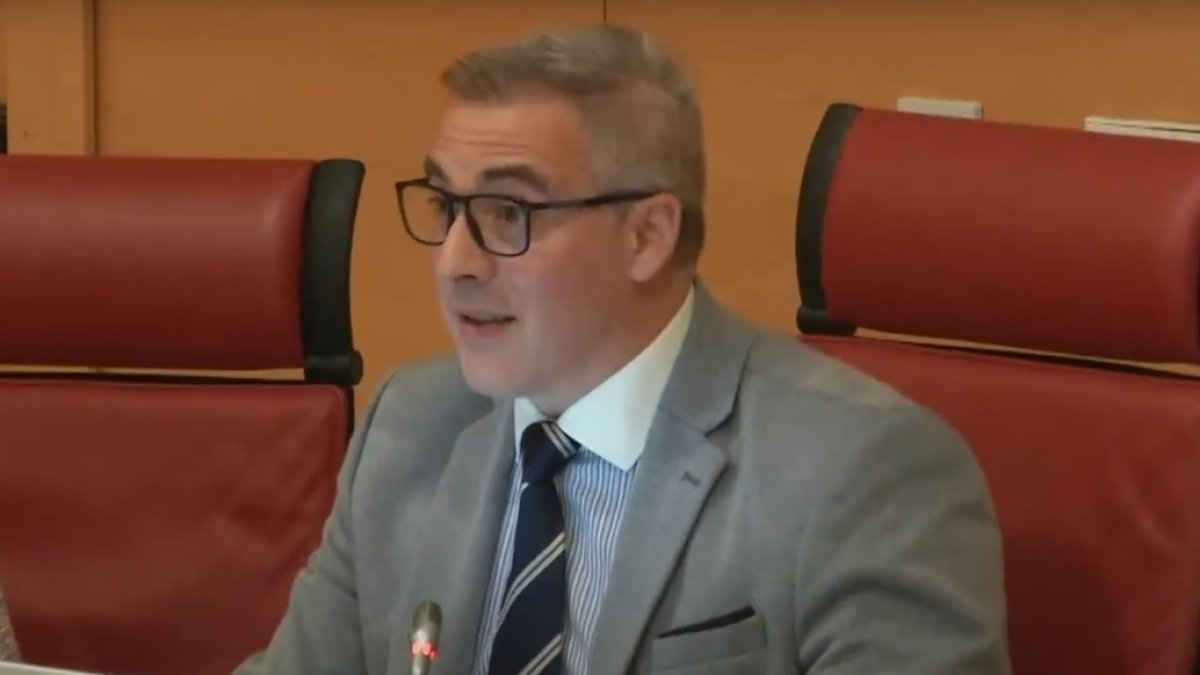 José Antonio Palomo durante una comisión de medioambiente en una imagen de archivo