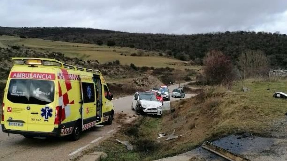 Estado en el que quedó el vehículo tras el siniestro.