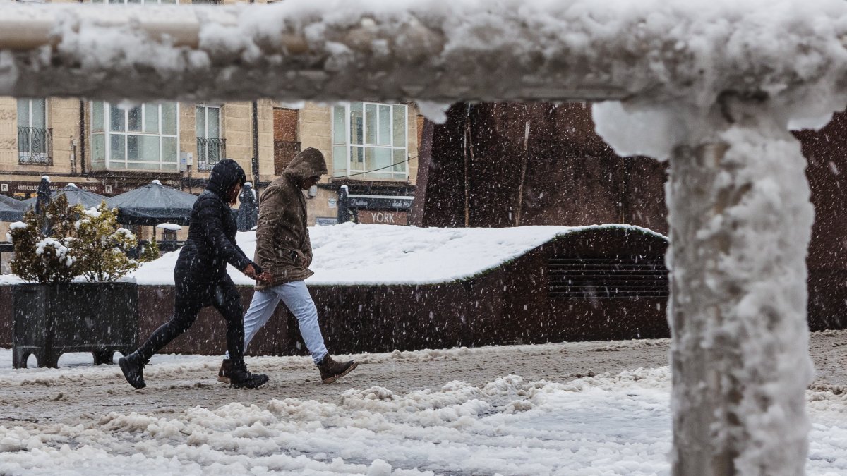 La nieve cubre Castilla y León, en una imagen de archivo.