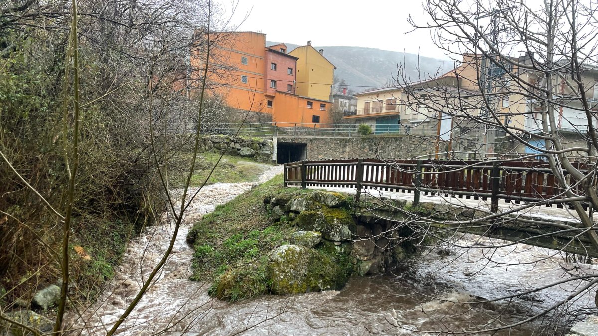 Localidad abulense de El Barco de Ávila tras las últimas lluvias
