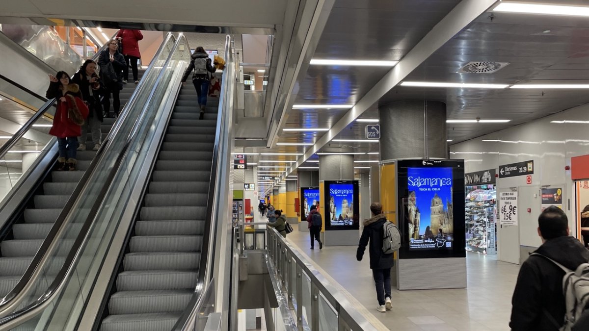 Los 'mupis' en el metro de Madrid