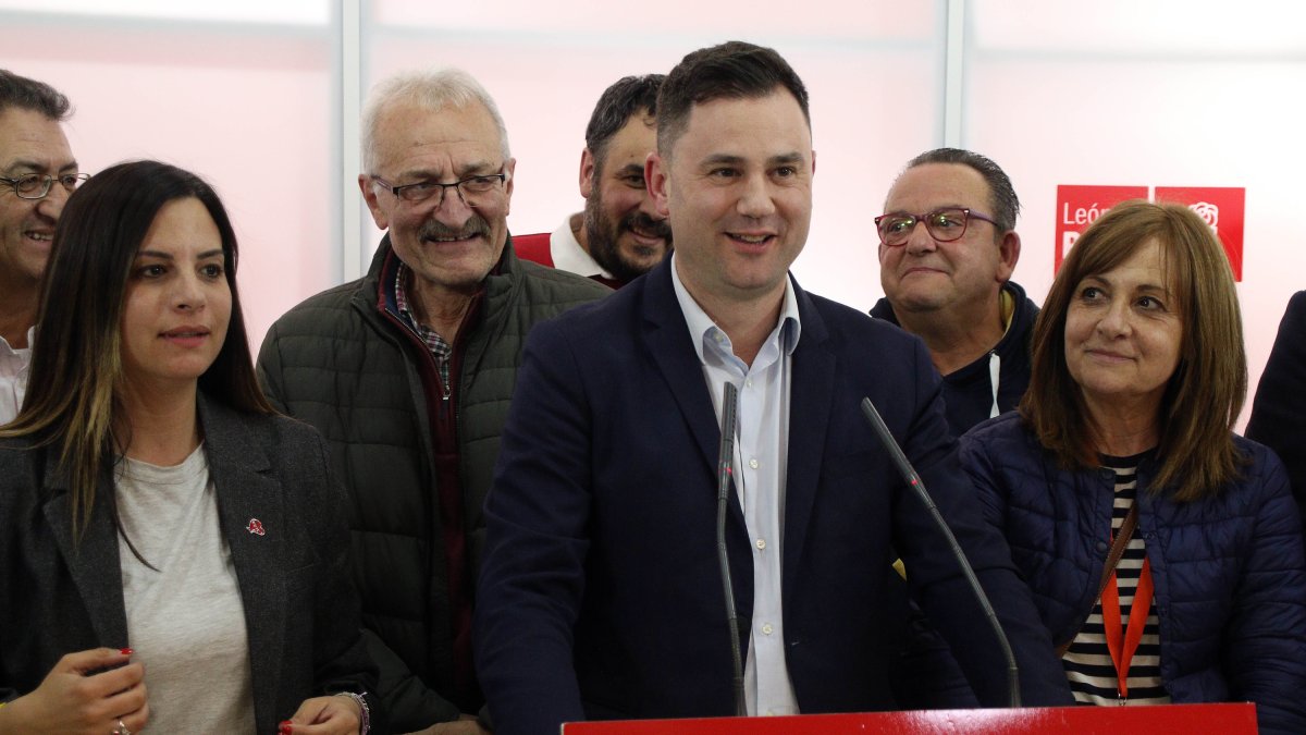 Javier Alfonso Cendón tras ganar las primarias del PSOE de León