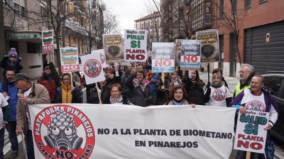 Manifestación contra la proliferación de macrogranjas y plantas de biogás en Castilla y León