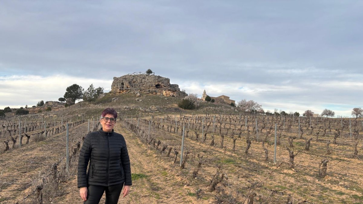 Mercedes Aguilera es agricultora desde 2014 en la localidad burgalesa de Fuentelcésped.
