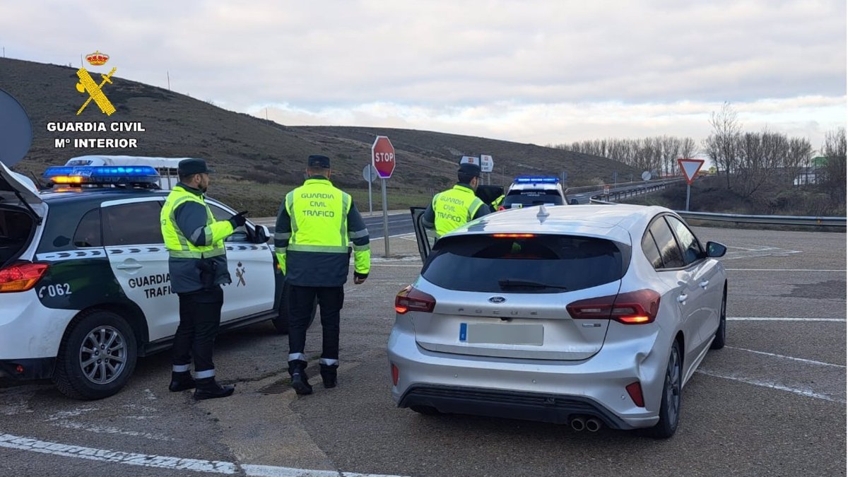 Imagen del vehículo pillado por exceso de velocidad en la A-73