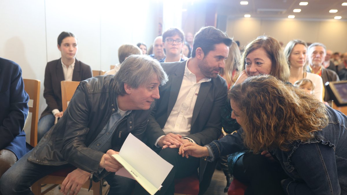 Carlos Martínez, Antidio Fagúndez, Francina Armengol e Iratxe García.