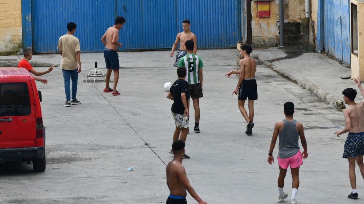 Menores migrantes no acompañados, en una imagen de archivo