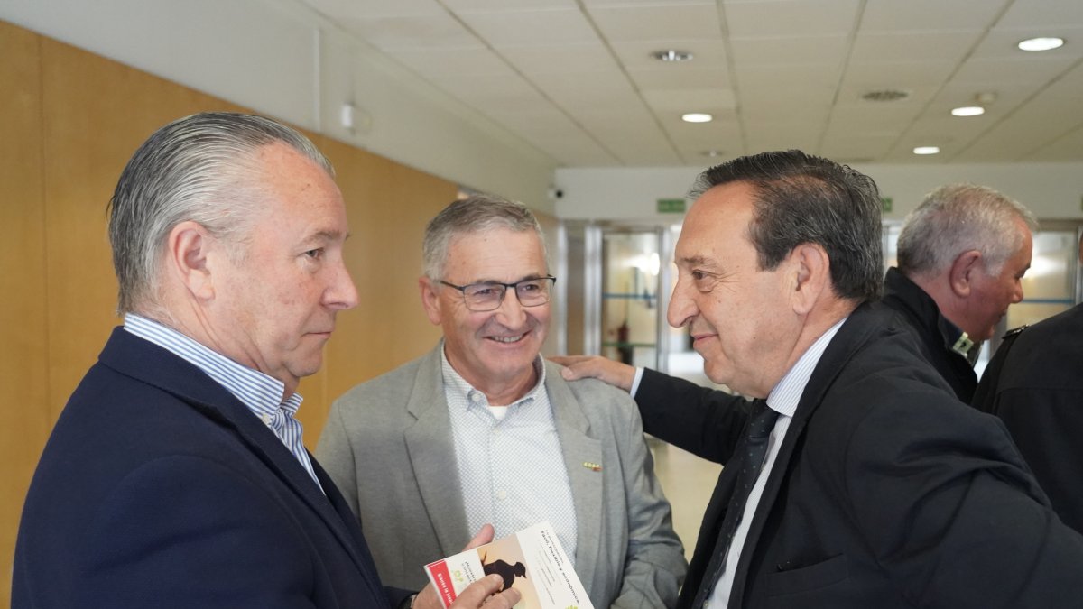 Pedro Barato, junto a Donaciano Dujo y Lorenzo Rivera.