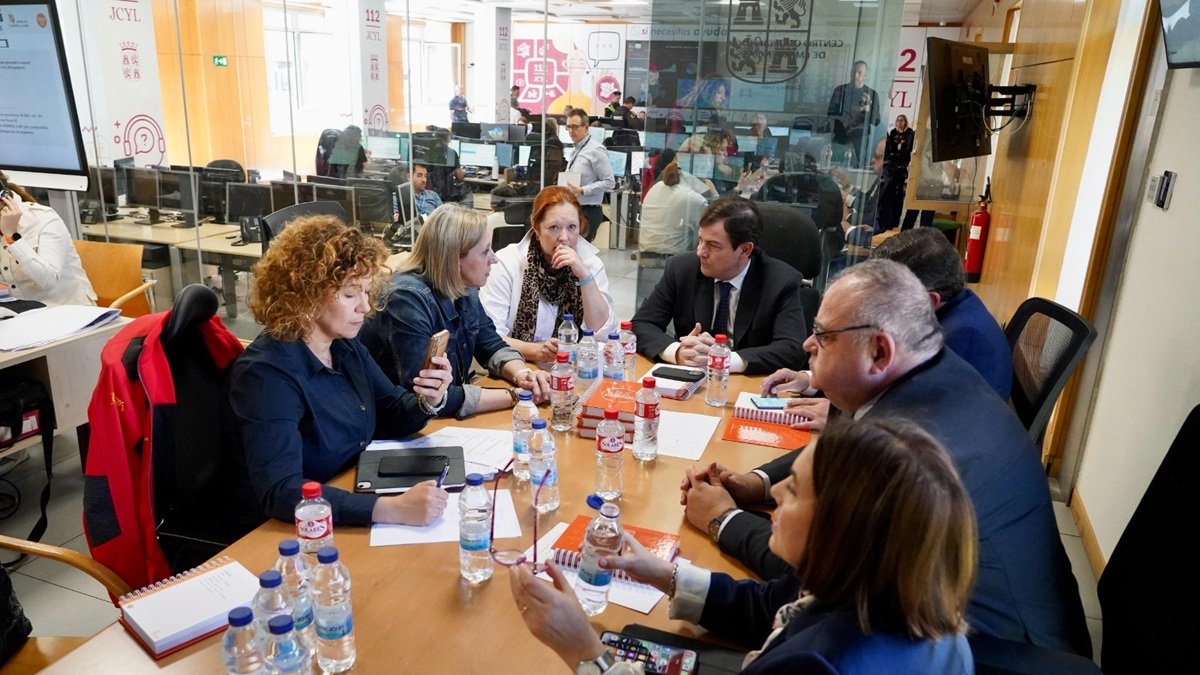 Reunión del comité de emergencia presidida por Mañueco.