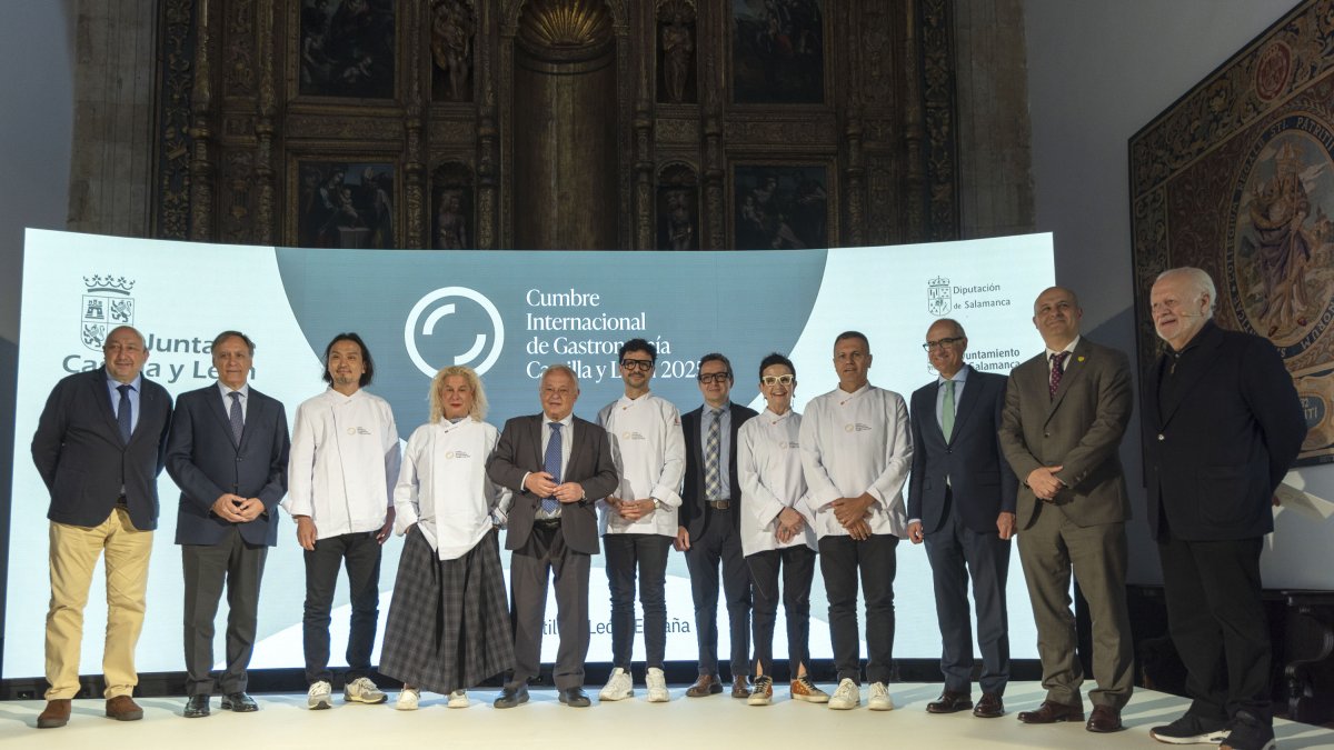 El consejero de Cultura, Turismo y Deporte, Gonzalo Santonja, inaugura la Cumbre Internacional de Gastronomía de Castilla y León