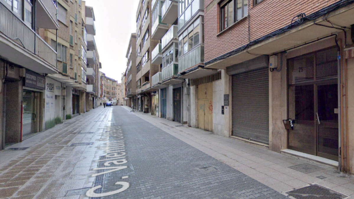 Calle Valentín Calderón de la capital palentina