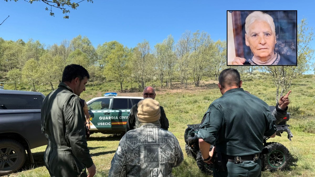 La mujer encontrada con la Guardia Civil que participó en la búsqueda