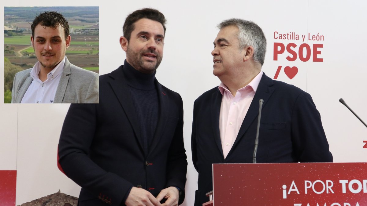 Antidio Fagúndez y Santos Cerdán, en una imagen de archivo. En la foto pequeña, Tomás del Bien.