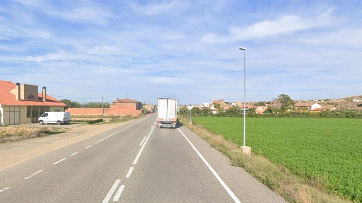 N-525, en las inmediaciones del accidente.
