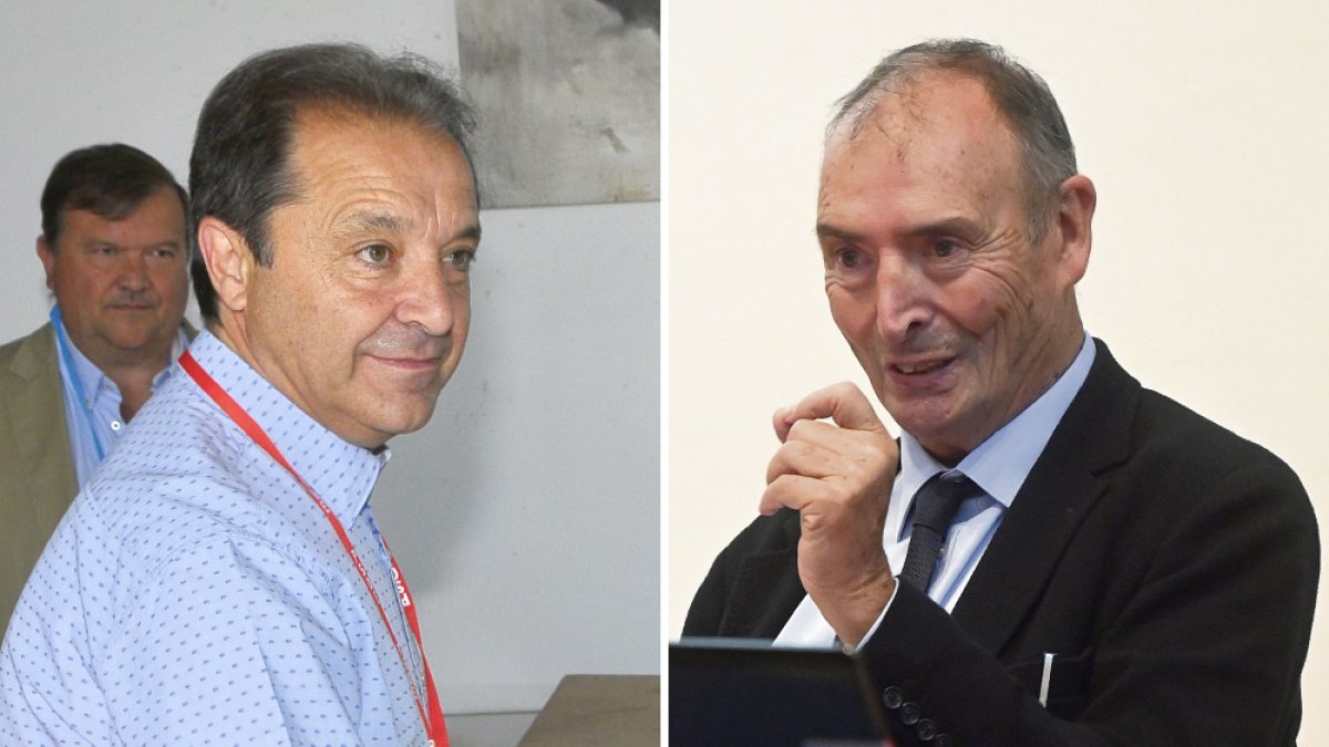 Juan Luis Gordo y Juan José Laborda, en imágenes de archivo.