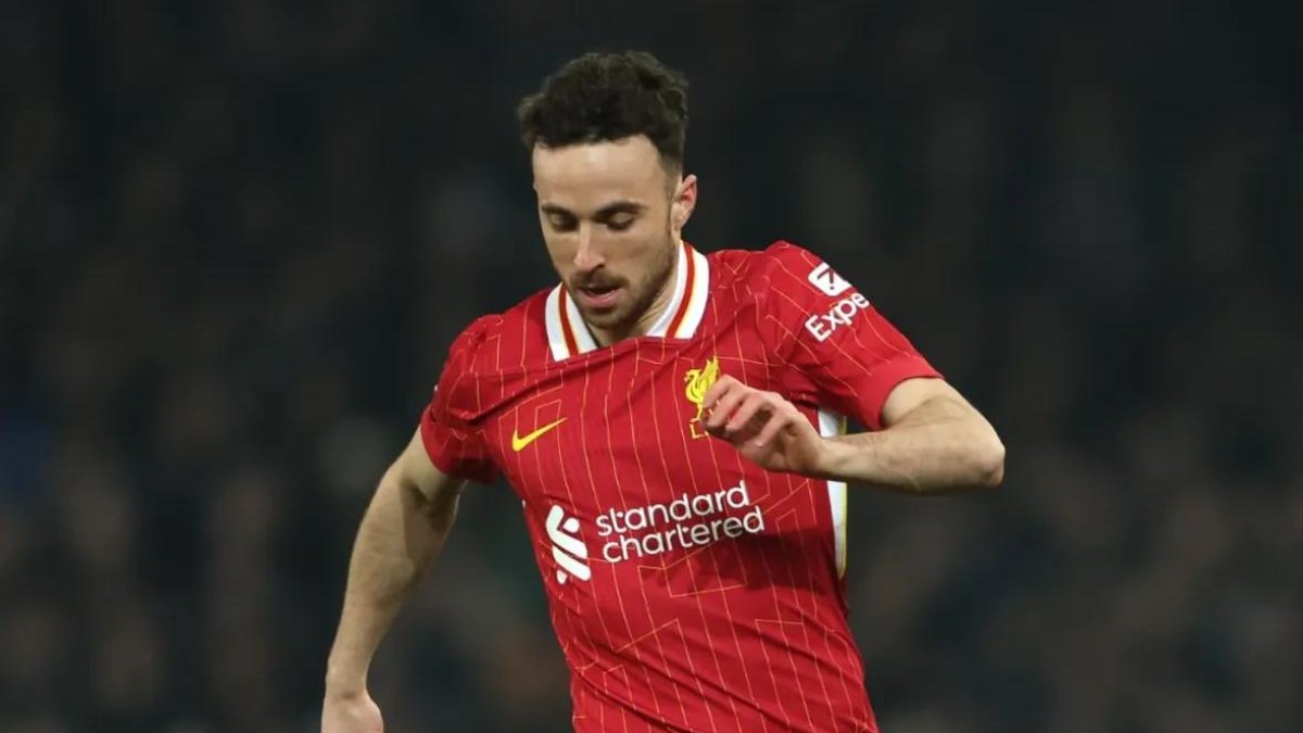 Diogo Jota con el Liverpool