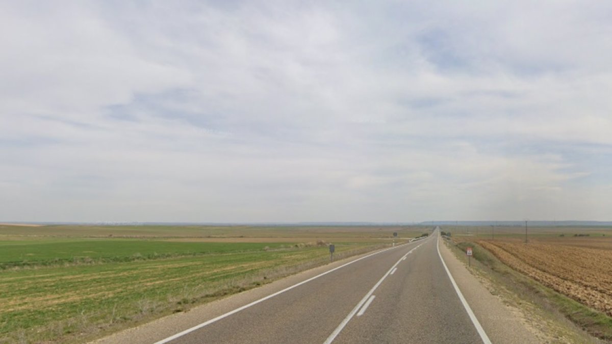 Carretera N-610 en Palencia, donde ocurrió el exceso de velocidad