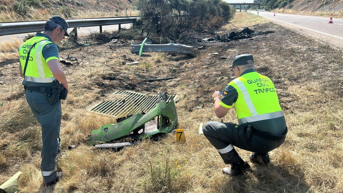 Estado en el que quedó el Lamborghini Huracán