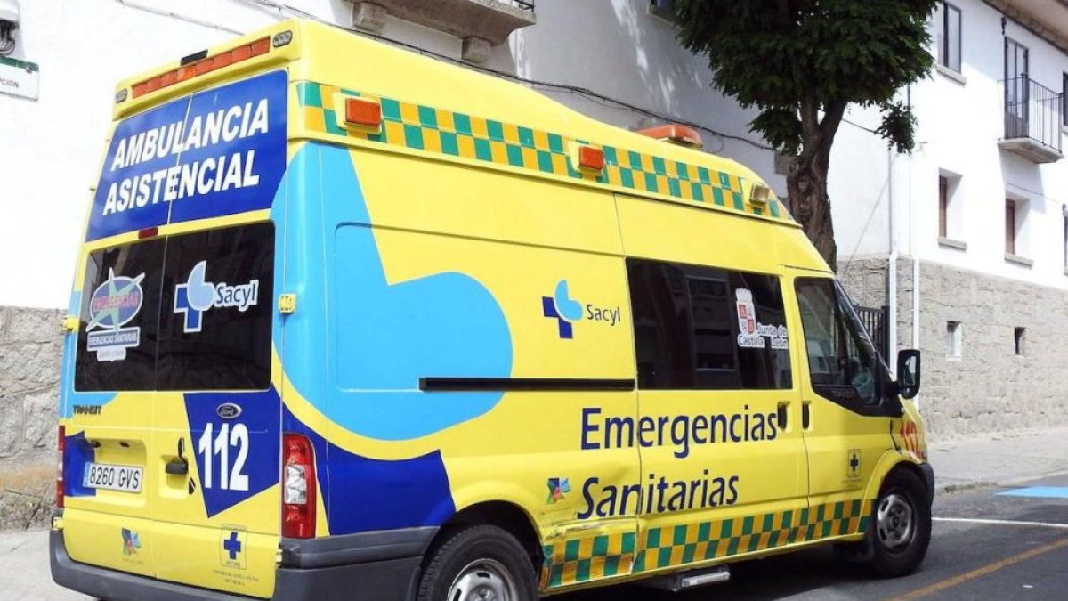 Una ambulancia en una imagen de archivo