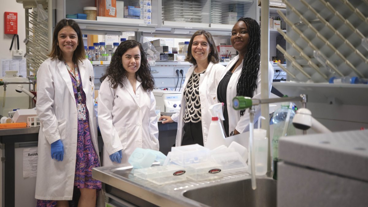 Esther Castellano junto con su equipo de investigación