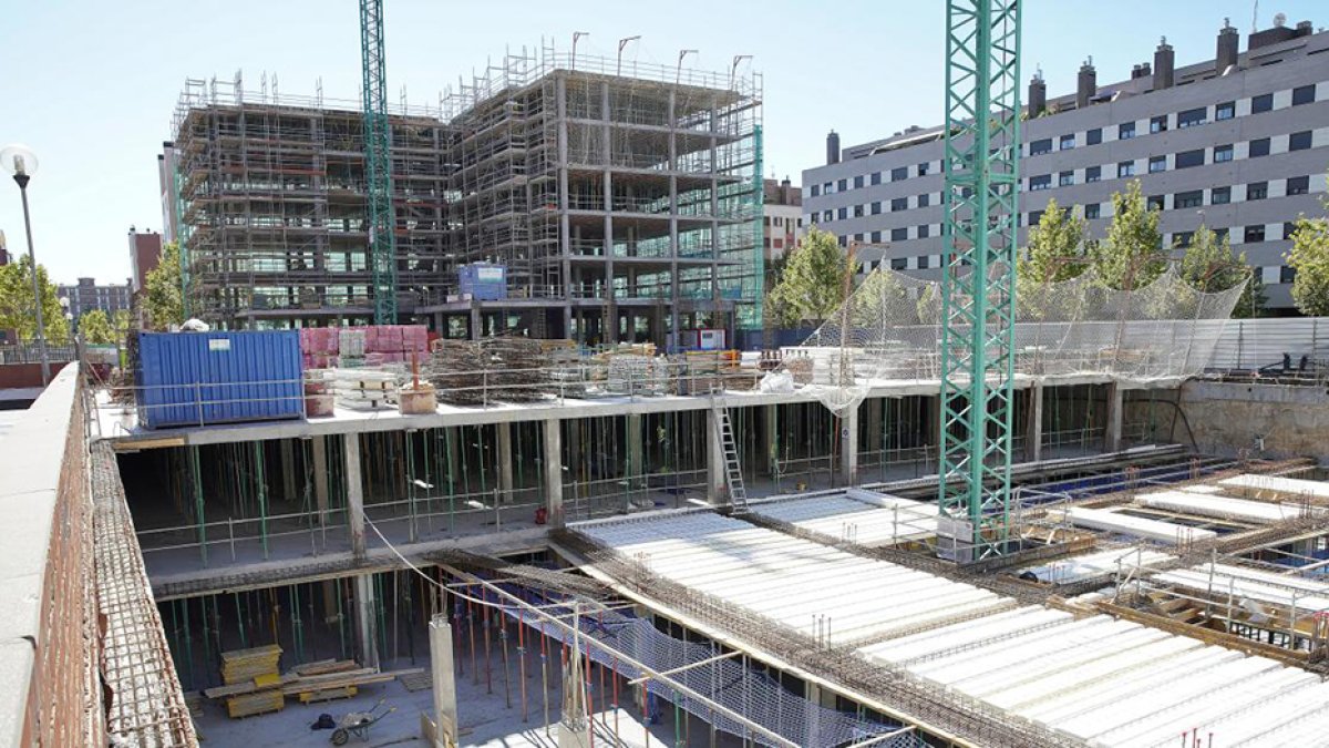 Edificio en construcción.