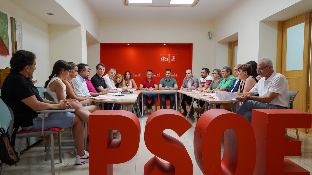 Reunión del partido socialista .