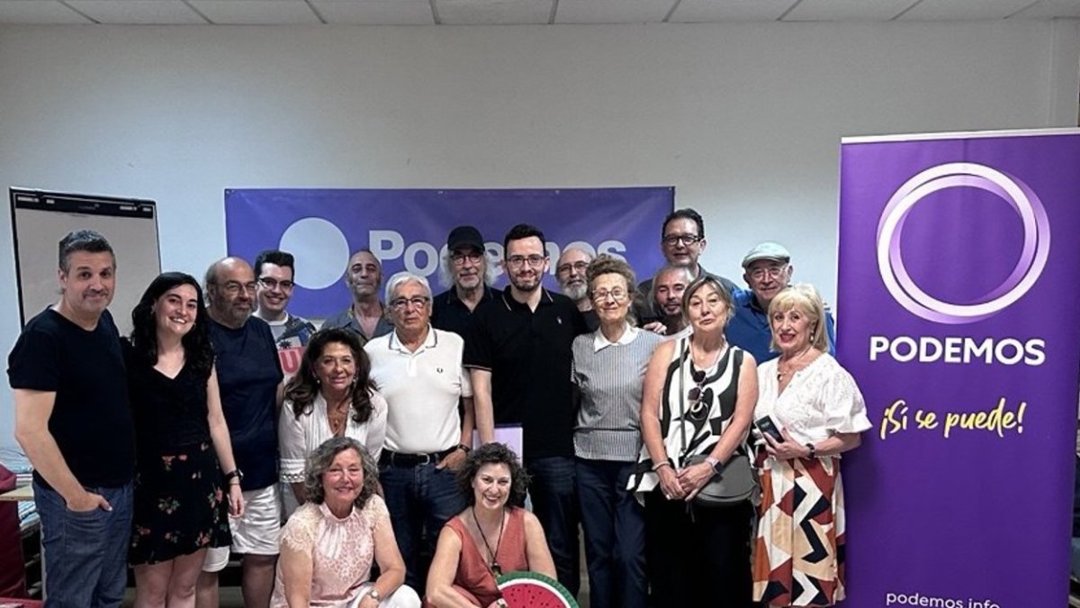 Miembros de Podemos Castilla y León tras el Consejo Ciudadano Autonómico.