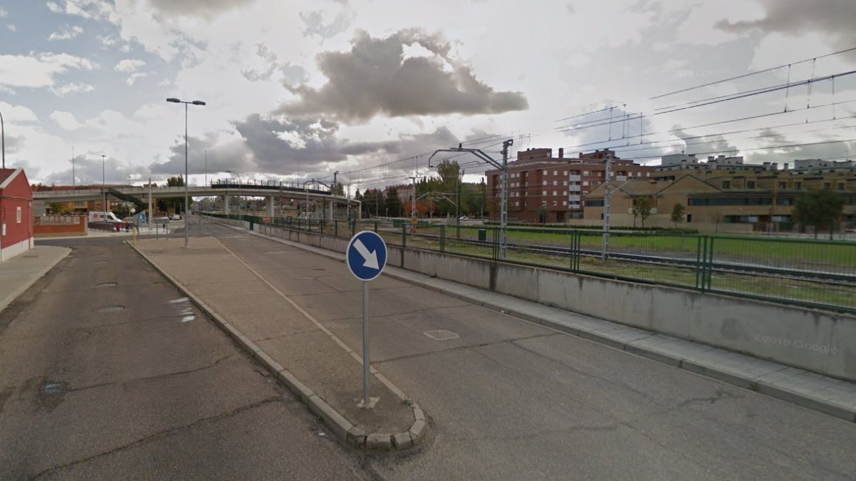 Vías del tren en Palencia.