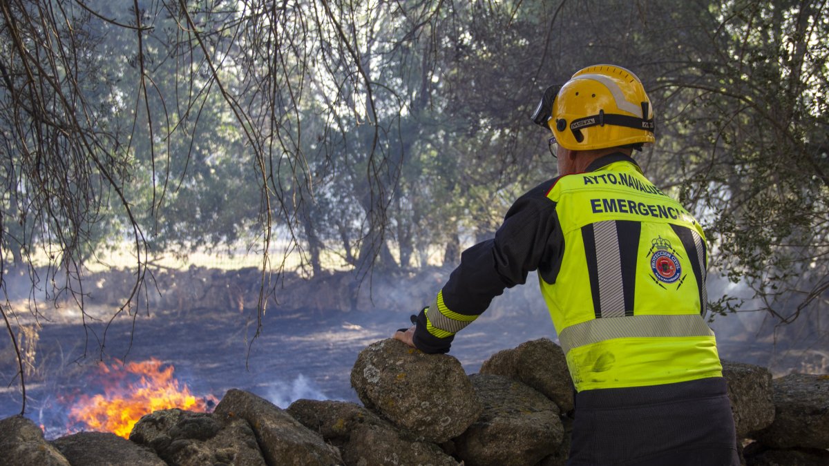 Incendio de Navaluenga en la provincia de Ávila