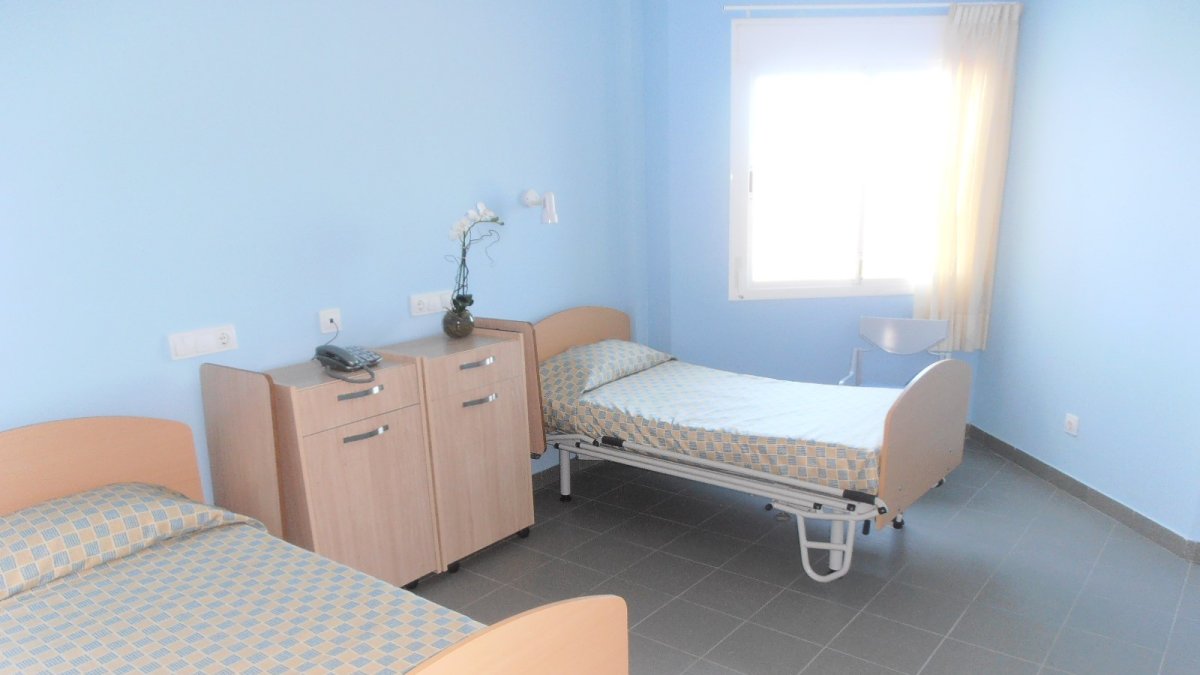 Habitación de una residencia de personas mayores.