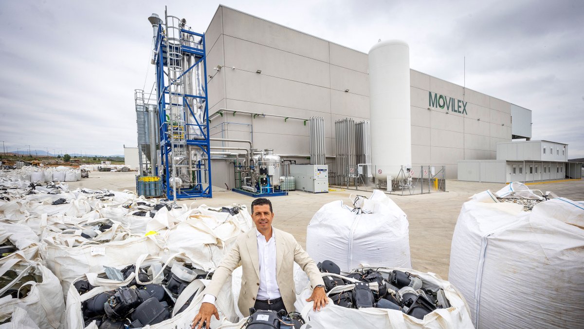 Luis García Torremocha, consejero delegado de Movilex Recycling Group en la planta de Miranda de Ebro.