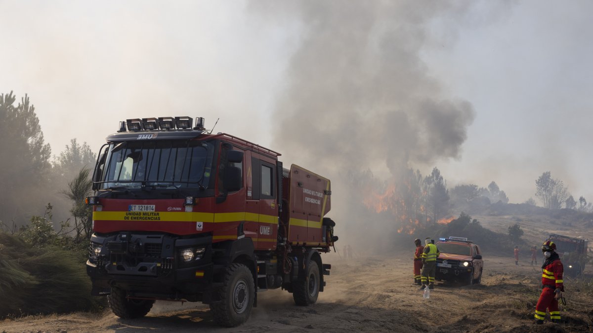 Incendio de Cuevas del Valle en Ávila.