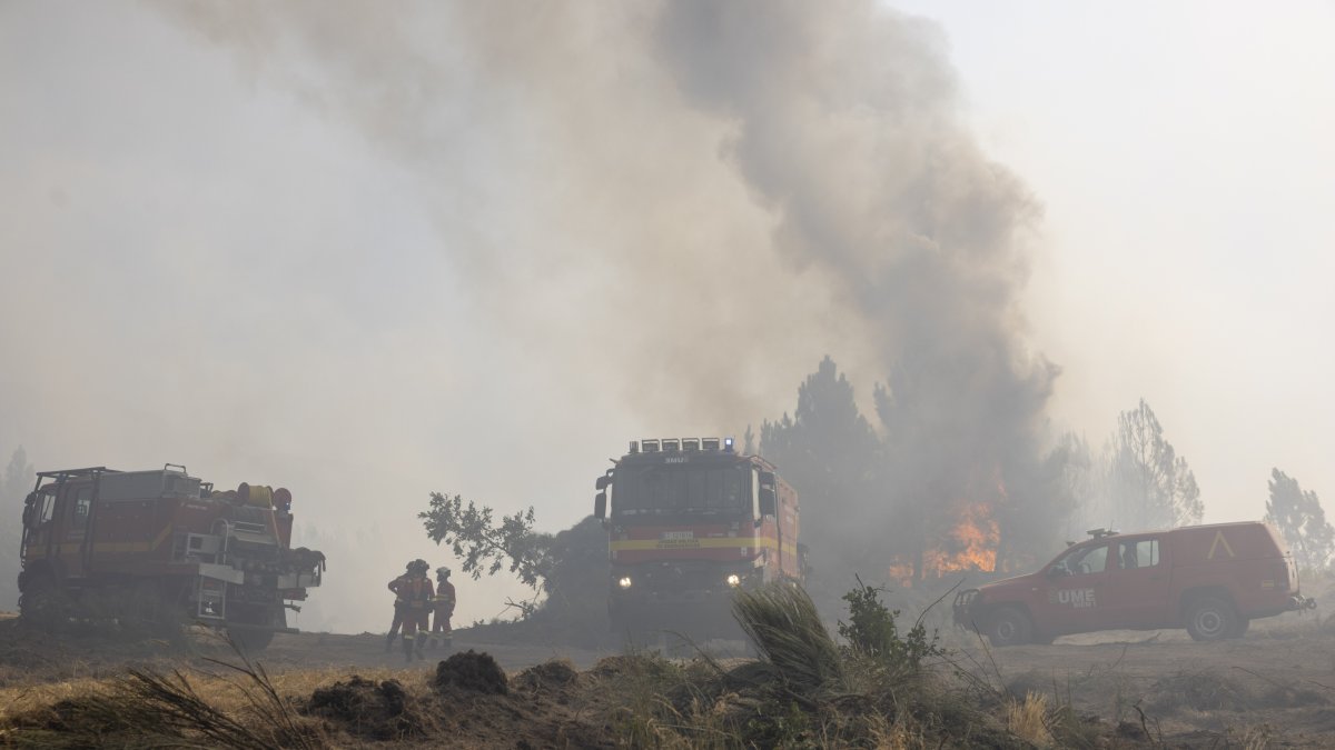 Incendio de Cuevas del Valle en Ávila.
