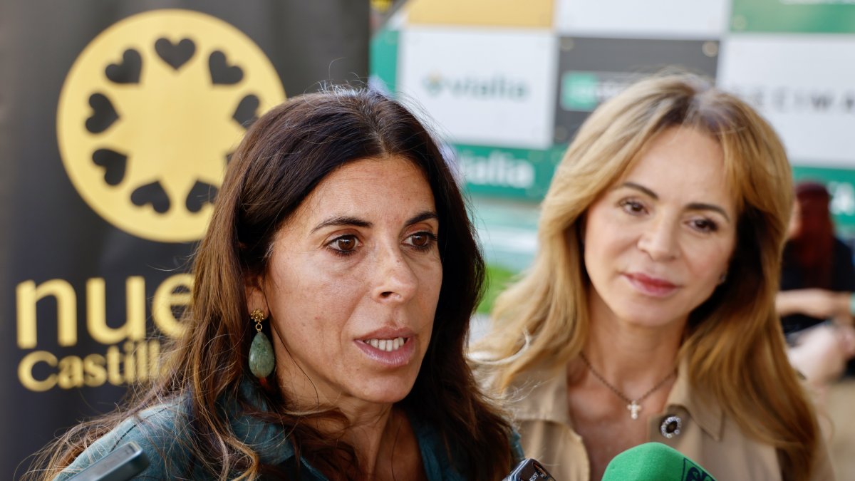 Chabela de la Torre y Silvia Clemente, este jueves en Salamanca.