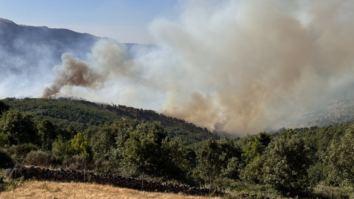 Imagen de archivo del incendio de Mombeltrán