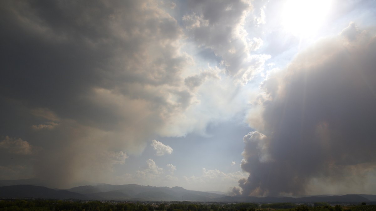 Incendios entre las comarcas del Bierzo y La Cabrera (León).