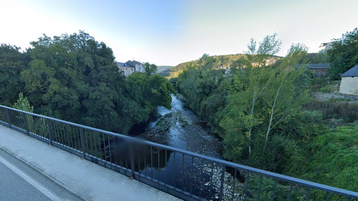 Río Sil a su paso por Toreno, donde se encontraban los pescadores rescatados.