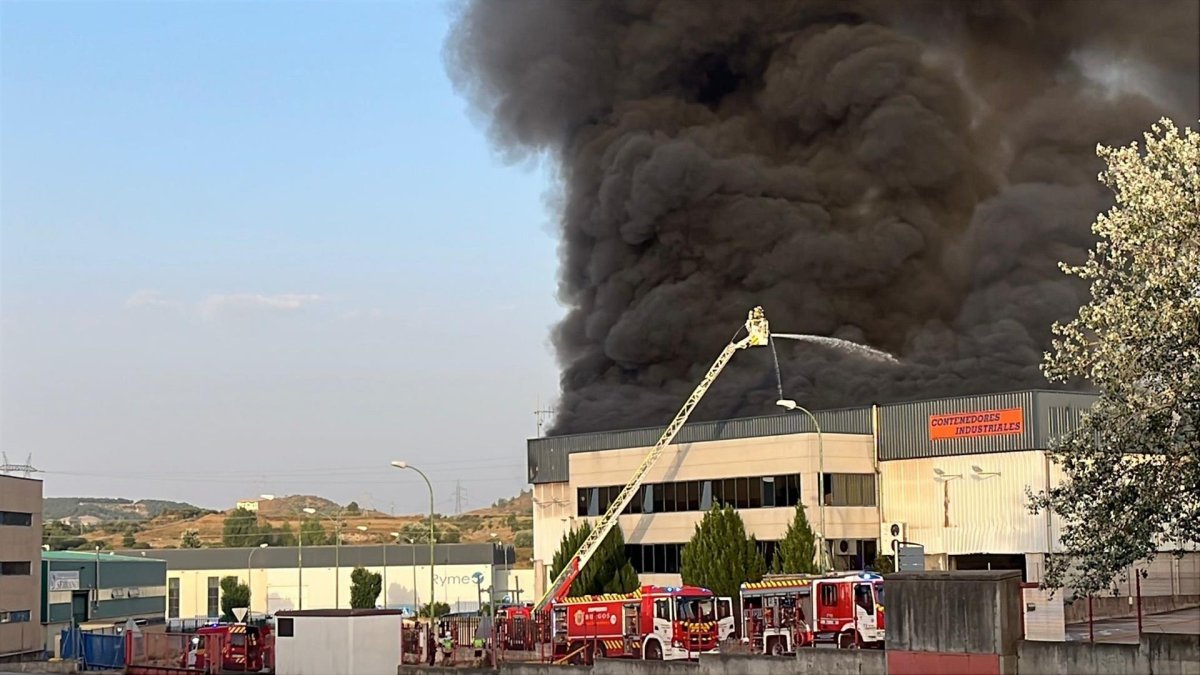 Imagen de la explosión de la nave