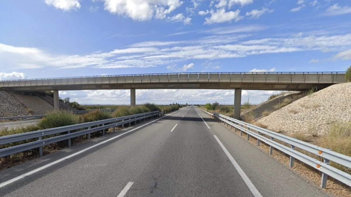 A-6 a la altura de Pozuelo del Páramo en León.
