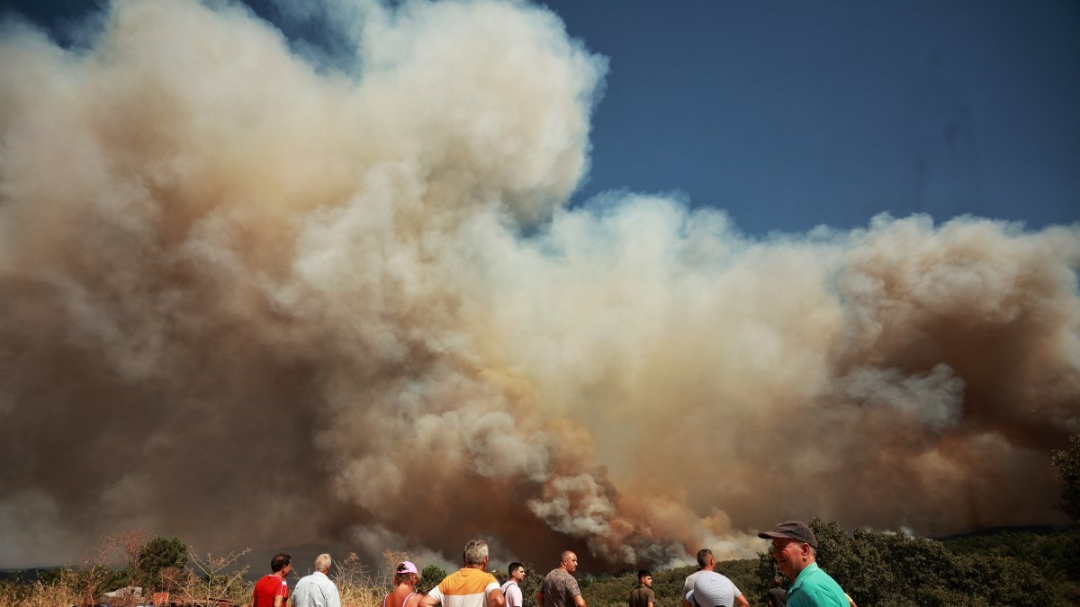 Imagen del incendio de Cipérez, Salamanca